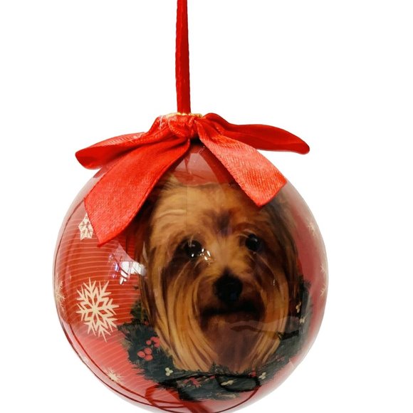 Yorkie Dog Christmas Ornament Yorkshire Terrier by E&S Pets CBO-46 NEW NIB - Picture 2 of 5